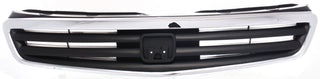 1999-2000 Honda Civic Grille,Chrome Shell/Black Insert.