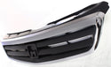 1999-2000 Honda Civic Grille,Chrome Shell/Black Insert.