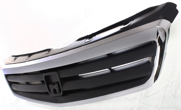 1999-2000 Honda Civic Grille,Chrome Shell/Black Insert.