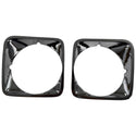 1969-1972 Chevy C10 Pickup Truck Headlight Bezel Steel Chrome Pair.