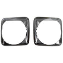 1969-1972 Chevy C10 Pickup Truck Headlight Bezel Steel Chrome Pair.
