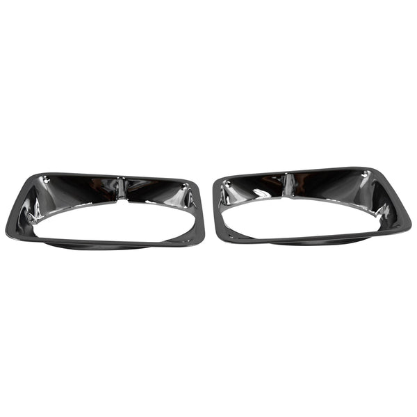 1969-1972 Chevy C10 Pickup Truck Headlight Bezel Steel Chrome Pair.