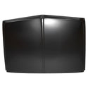 Black curved panel on a white background. 1969-1972 Chevy Pickup Hood W/ Emblem Holes.