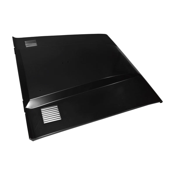 Black slate tile on a white background with 'x12' text. 1966-1967 Ford Bronco Cowl Hood with Vent Holes.