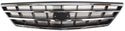 2000-2004 Kia Spectra Grille, Chrome Shell/Black.