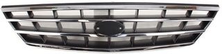 2000-2004 Kia Spectra Grille, Chrome Shell/Black.