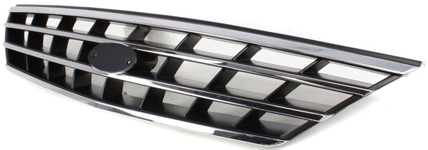 2000-2004 Kia Spectra Grille, Chrome Shell/Black.