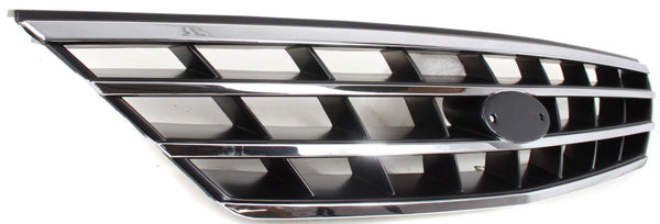 2000-2004 Kia Spectra Grille, Chrome Shell/Black.