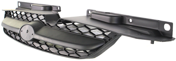 2003-2005 Kia Rio Grille, Black Shell/Black Insert.