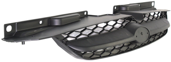 2003-2005 Kia Rio Grille, Black Shell/Black Insert.
