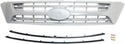 2006-2012 Kia Sedona Grille, Upper, Chrome Shell/gray.