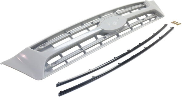 2006-2012 Kia Sedona Grille, Upper, Chrome Shell/gray.