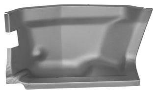 Gray plastic component on a white background. 1969-1970 Mercury Cougar Outer Pillar - Kick Panel LH (Weld Through Primer)