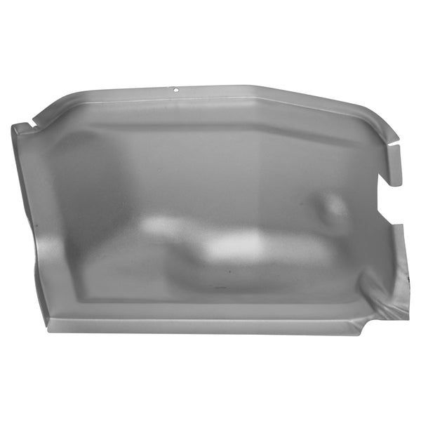 Gray component on a white background. 1969-1970 Pillar / Kick Panel Outer LH Weld Through Primer.