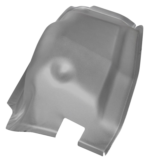 Gray plastic car part on a white background. 1969-1970 Mercury Cougar Outer Pillar - Kick Panel LH (Weld Through Primer).