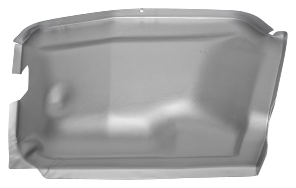 Metal car part on a white background. 1969-1970 Ford Mustang Outer Pillar - Kick Panel RH (Weld Through Primer)