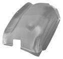 Gray plastic cover on a white background. 1969-1970 Ford Mustang Outer Pillar - Kick Panel RH (Weld Through Primer)