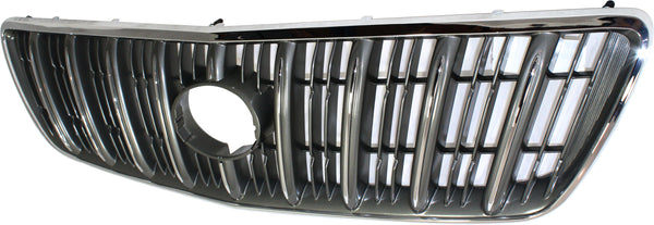2000-2003 BMW X300 Grille, Vertical Bar, Chrome Shell/gray Insert.