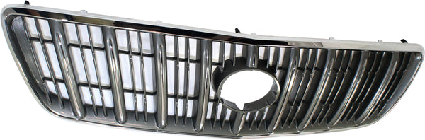 2000-2003 BMW X300 Grille, Vertical Bar, Chrome Shell/gray Insert.