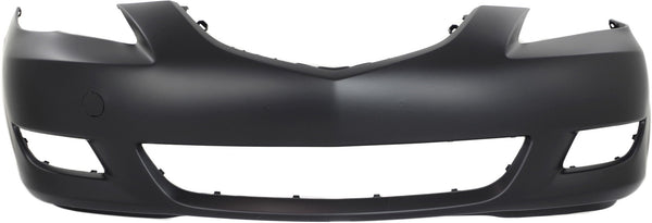 2004-2006  Mazda 3 Front Bumper Cover, Primed, Standard Type, Sedan.