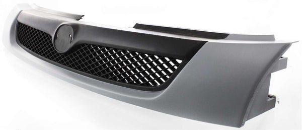 1998 Mazda Protege Grille, Partial Primed Gray, Sedan.