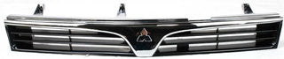 1997-2002 Mitsubishi Mirage Grille, Chrome Shell/Black.