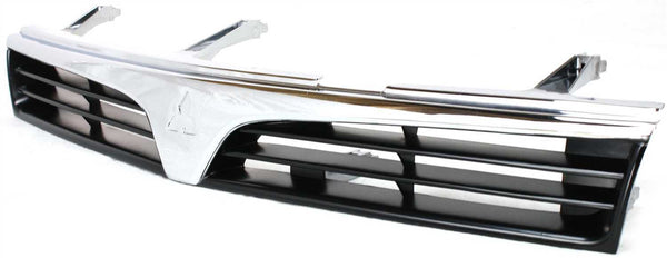 1997-2002 Mitsubishi Mirage Grille, Chrome Shell/Black.