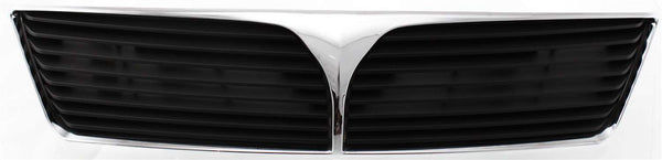 2002-2003 Mitsubishi Lancer Grille, Chrome Shell/Dark Gray Insert.