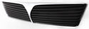 2002-2003 Mitsubishi Lancer Grille, Chrome Shell/Dark Gray Insert.