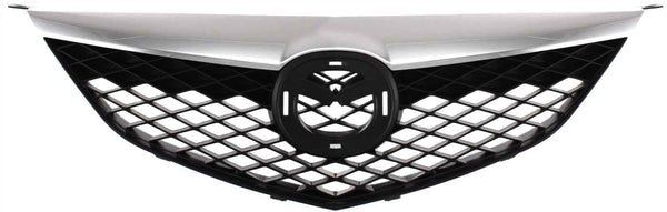 2003-2005 Mazda 6 Grille, Black, With Chrome Upper Bar.