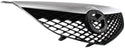 2003-2005 Mazda 6 Grille, Black, With Chrome Upper Bar.