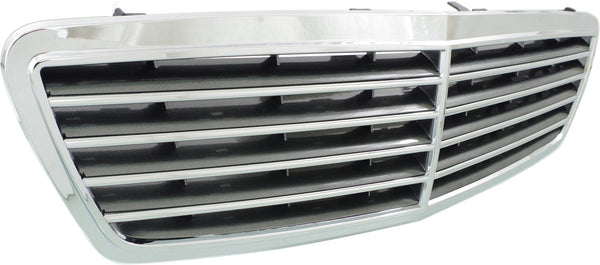 2003-2006 Mercedes S-class Grille, Chrome Shell/gray.