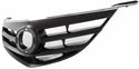 2004-2006 Mazda 3 Grille, Horizontal Bar Insert, Black.