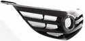 2004-2006 Mazda 3 Grille, Horizontal Bar Insert, Black.