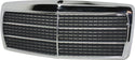 1984-1993 Mercedes 190E Grille, Chrome Shell/primed.