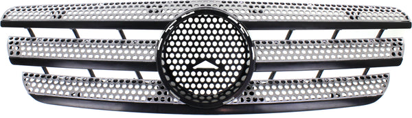 2002-2005 Mercedes ML-Class Grille, Painted-Silver.