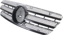 2002-2005 Mercedes ML-Class Grille, Painted-Silver.