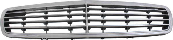 2003-2006 Mercedes E-class Grille, Chrome Shell/Silver.