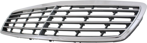 2003-2006 Mercedes E-class Grille, Chrome Shell/Silver.