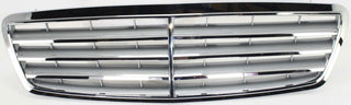 2005-2007 Mercedes C-Class Grille, Chrome/gray, Frame.