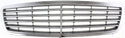 2001-2005 Mercedes C-Class Grille, Chrome Shell/gray.