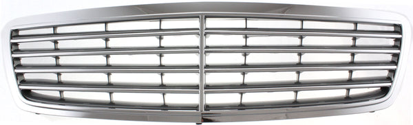 2001-2005 Mercedes C-Class Grille, Chrome Shell/gray.