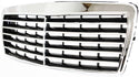 1996-1999 Mercedes E-class Grille, Chrome Shell/Black.