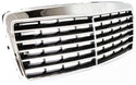 1996-1999 Mercedes E-class Grille, Chrome Shell/Black.
