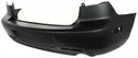 2004-2006 Mazda 3 Rear Bumper Cover, Primed, w/o Spoiler Hole, Sedan.