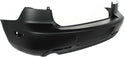 2004-2006 Mazda 3 Rear Bumper Cover, Primed, w/o Spoiler Hole, Sedan.