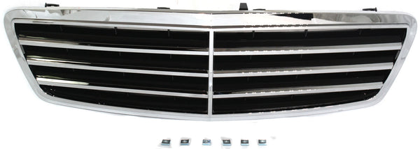 2005-2008 Mercedes C-Class Grille, Chrome Shell/Black.
