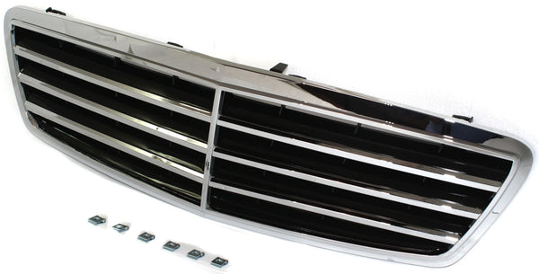 2005-2008 Mercedes C-Class Grille, Chrome Shell/Black.