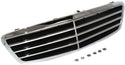 2005-2008 Mercedes C-Class Grille, Chrome Shell/Black.