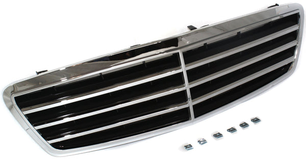 2005-2008 Mercedes C-Class Grille, Chrome Shell/Black.